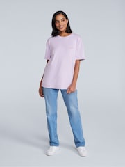 Animal Purple Womens Leena Boxy 100% Cotton T-Shirt - Image 3 of 4
