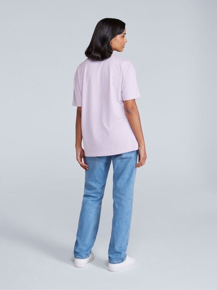 Animal Purple Womens Leena Boxy 100% Cotton T-Shirt - Image 4 of 4