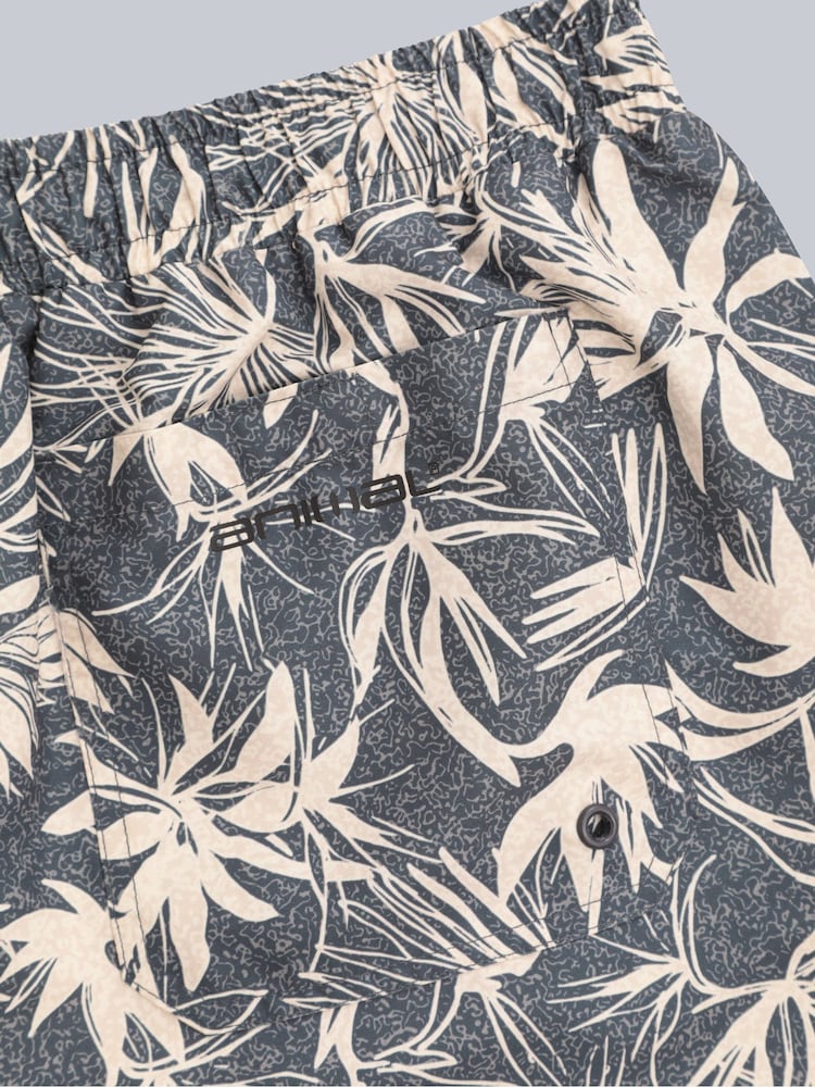 Animal Charcoal Mens Deep Dive Printed Quick Drying Board Shorts - Image 4 of 5