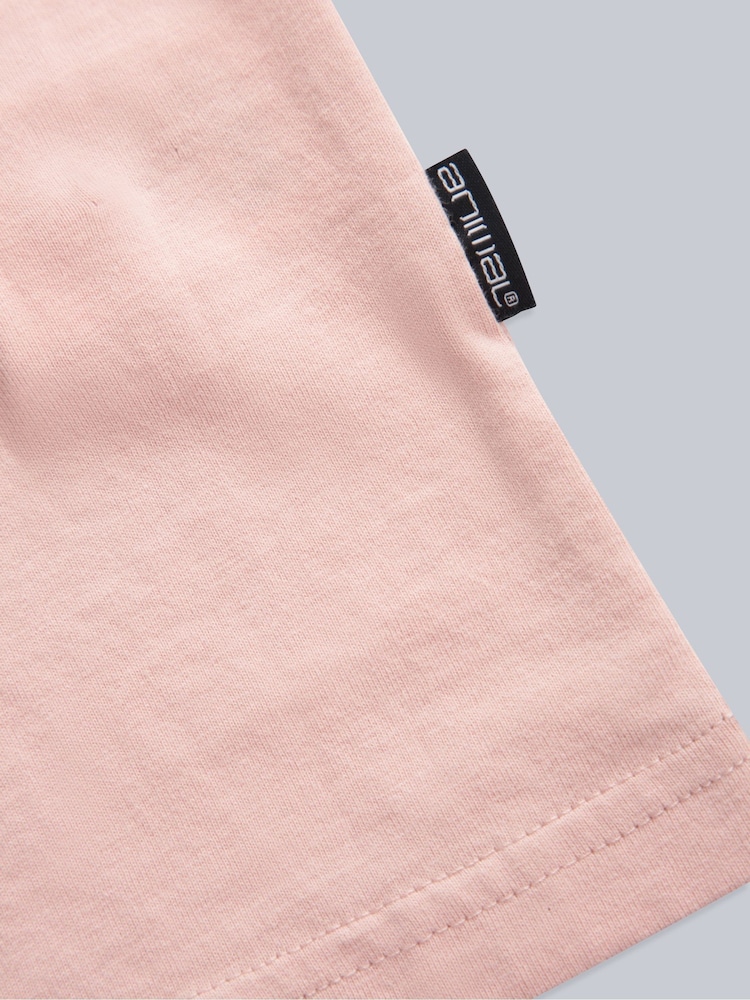 Animal Pink Mens Icon Plain 100% Cotton T-Shirt - Image 5 of 5