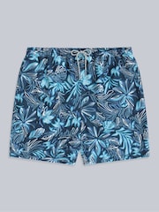 Animal Blue Mens Deep Dive Printed Quick Drying Board Shorts - Image 1 of 5