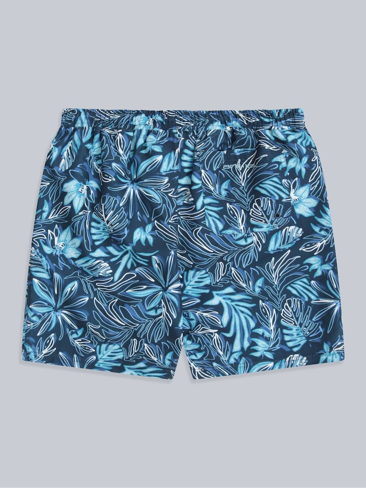Animal Blue Mens Deep Dive Printed Quick Drying Board Shorts - Image 2 of 5