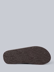 Animal Light Brown Mens Jekyl Flip Flops - Image 3 of 5