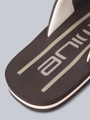Animal Light Brown Mens Jekyl Flip Flops - Image 5 of 5