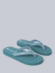 Animal Light Green Womens Swish Flip Flops - Image 1 of 5