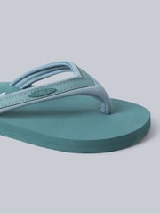 Animal Light Green Womens Swish Flip Flops - Image 4 of 5