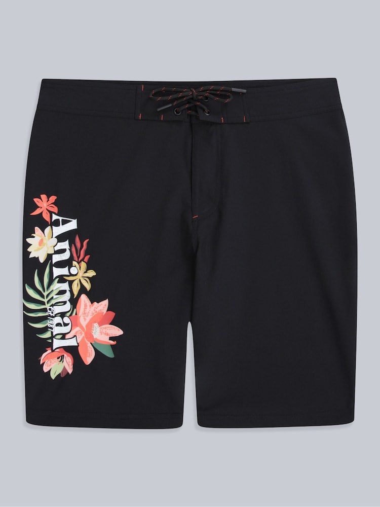 Animal Black Womens Nora Classic Quick Drying Board Shorts - Image 1 of 5