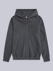 Animal Grey Mens Woody Zip 100% Cotton Hoodie - Image 1 of 1