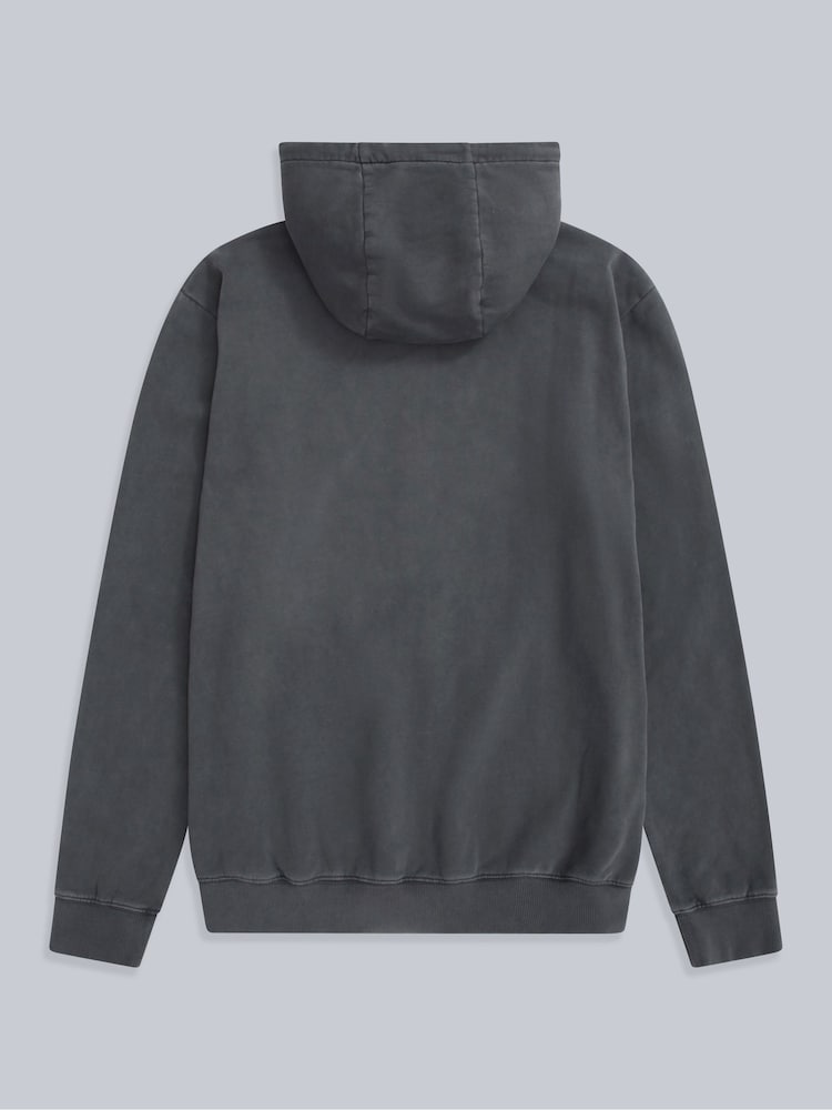 Animal Grey Mens Woody Zip 100% Cotton Hoodie - Image 2 of 5