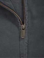 Animal Grey Mens Woody Zip 100% Cotton Hoodie - Image 3 of 5