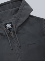 Animal Grey Mens Woody Zip 100% Cotton Hoodie - Image 4 of 5
