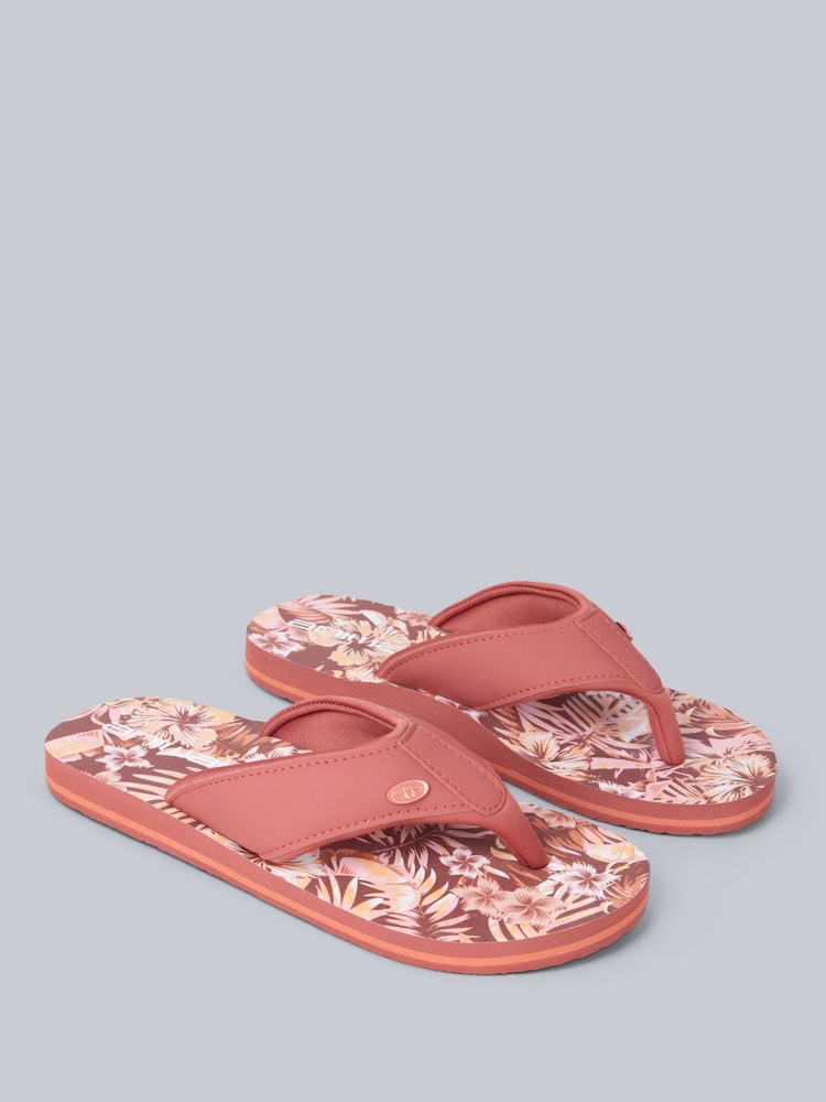 Animal Pink Womens Swish Flip Flops - Image 1 of 5