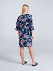 Animal Blue Womens Jasmine Print Kaftan Dress - Image 2 of 4