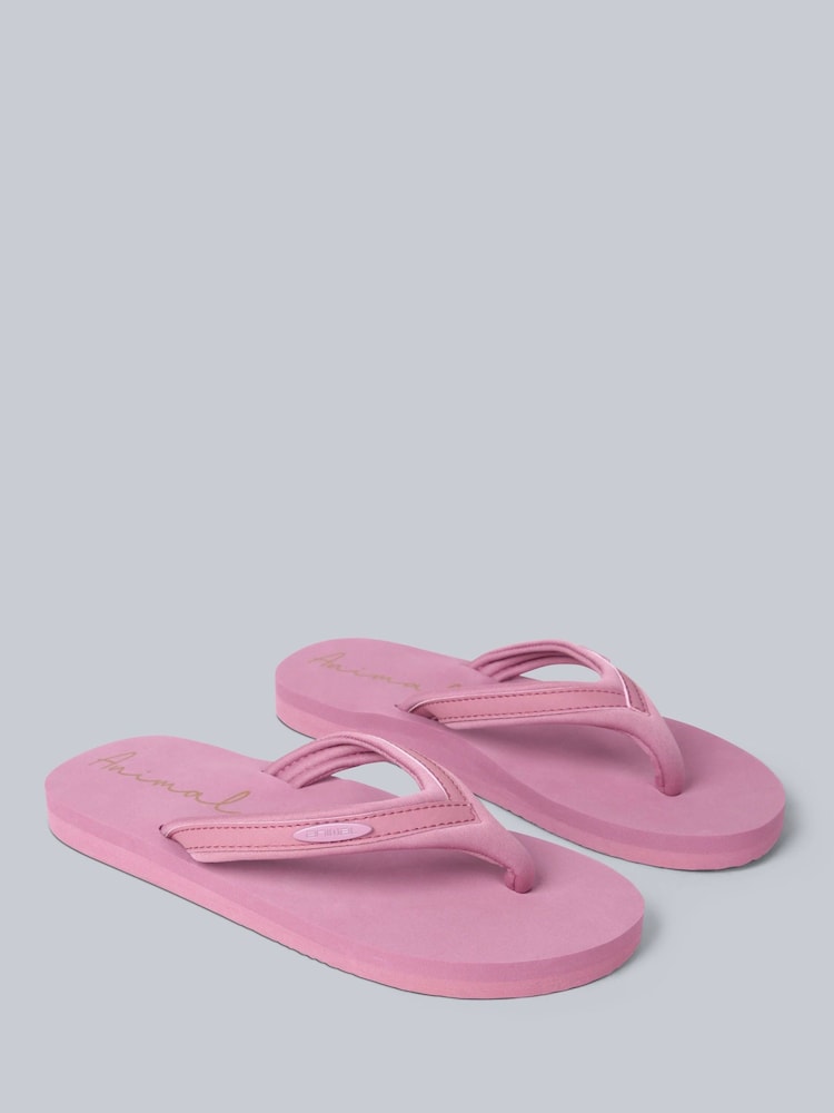 Animal Light Pink Womens Swish Flip Flops - Image 1 of 5