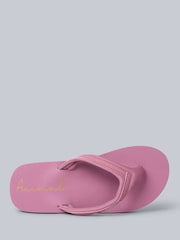 Animal Light Pink Womens Swish Flip Flops - Image 2 of 5