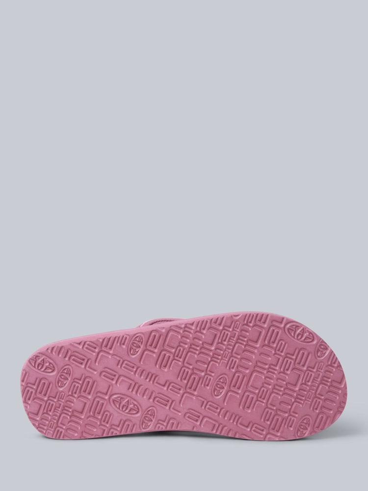 Animal Light Pink Womens Swish Flip Flops - Image 3 of 5