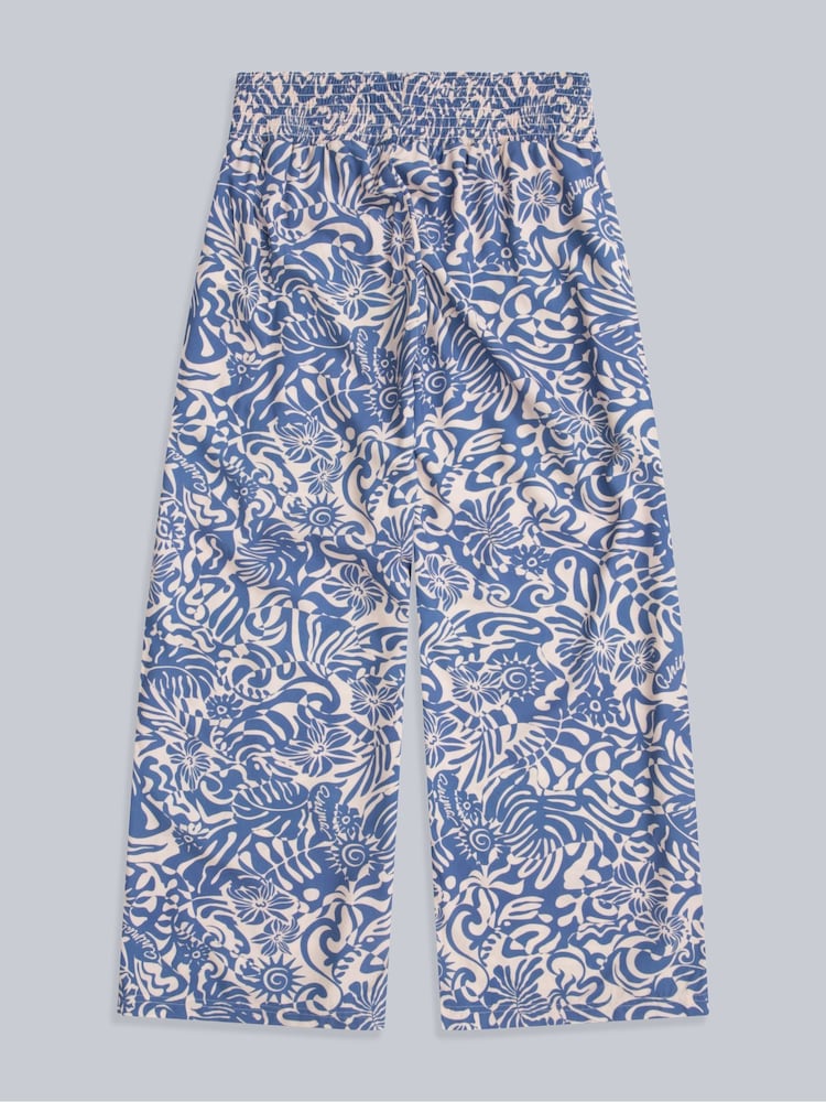 Animal Blue Women's Cropped Trousers - Image 1 of 4