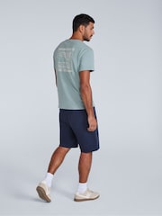 Animal Blue Mens Driver 100% Cotton Joggers Shorts - Image 4 of 4