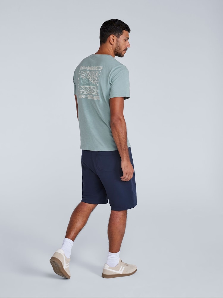 Animal Blue Mens Driver 100% Cotton Joggers Shorts - Image 4 of 4