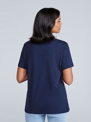 Animal Blue Womens Marina Logo T-Shirt - Image 2 of 4
