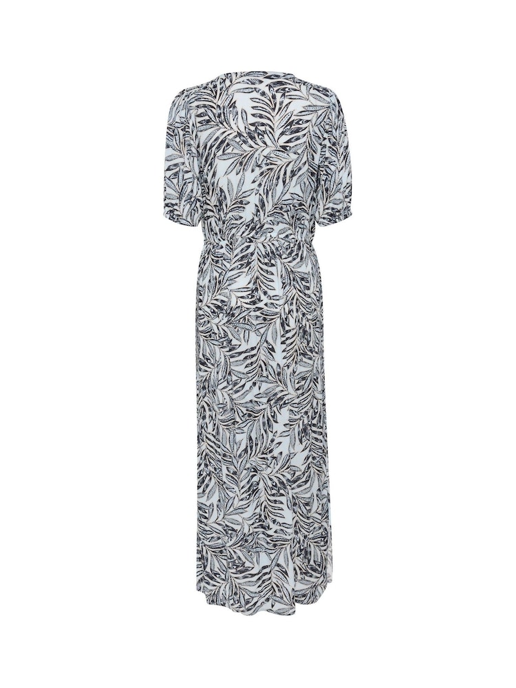Kaffe Blue KAisolde Amber V-Neck Maxi Dress - Image 3 of 3