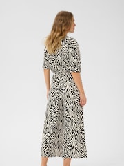 Kaffe Natural KAivanna V-Neck Cropped Jumpsuit - Image 2 of 5