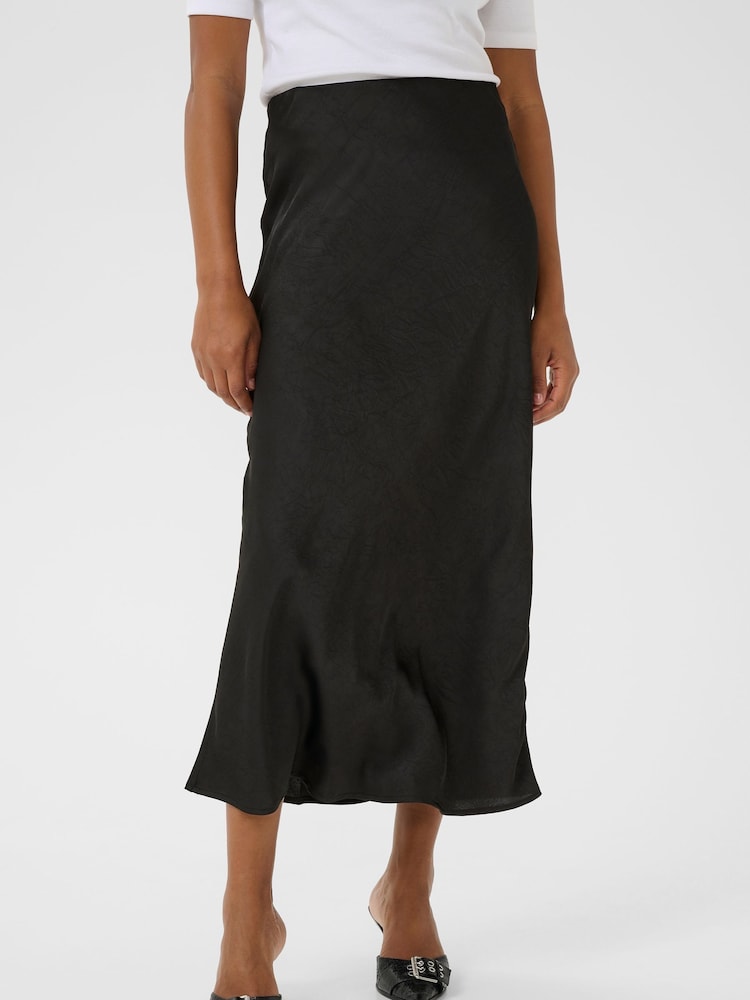 Kaffe KAmolly A-Line Maxi Black Skirt - Image 1 of 5