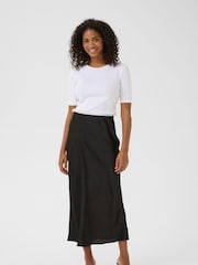 Kaffe KAmolly A-Line Maxi Black Skirt - Image 2 of 5