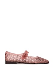 Sam Edelman Regular Fit Pink Michaela Jelly Mary Janes Shoes - Imagen 1 de 6