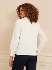 Love & Roses Ivory Blouse - Image 4 of 4