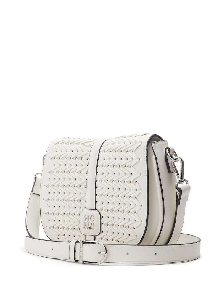 Moda in Pelle Alani Whipstitch Saddle Cross-Body Bag - Image 2 of 4