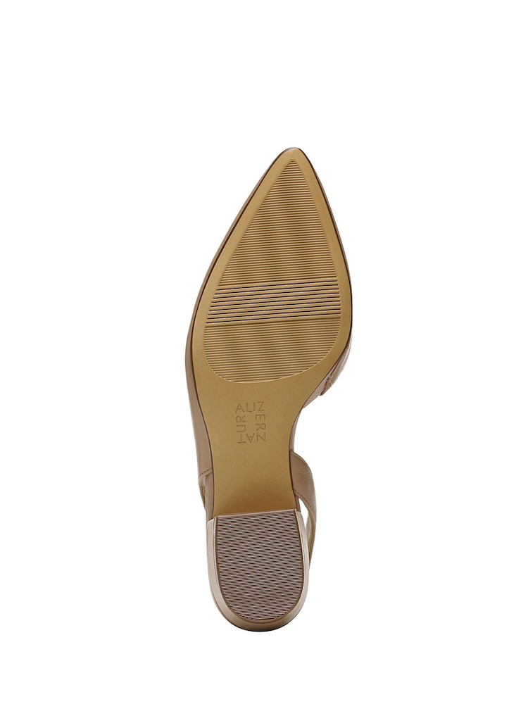 Naturalizer Wide Fit Banks Brown Slingback Shoes - Image 6 of 6