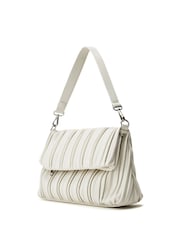 Moda in Pelle Stella Pleated Fold Over Clutch - Image 4 of 5