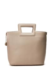 Moda in Pelle Lattice Large Woven Leather Tote - Image 3 of 4