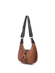 Moda in Pelle Alice Bag Shoulder Bag With Tassle Detail - Image 1 of 4