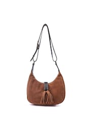 Moda in Pelle Alice Bag Shoulder Bag With Tassle Detail - Image 2 of 4