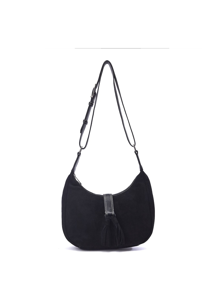 Moda in Pelle Alice Bag Shoulder Bag With Tassle Detail - Image 4 of 4