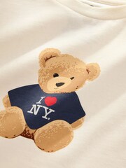 Cream Bear I Love New York License T-Shirt (3-16yrs) - Image 3 of 4