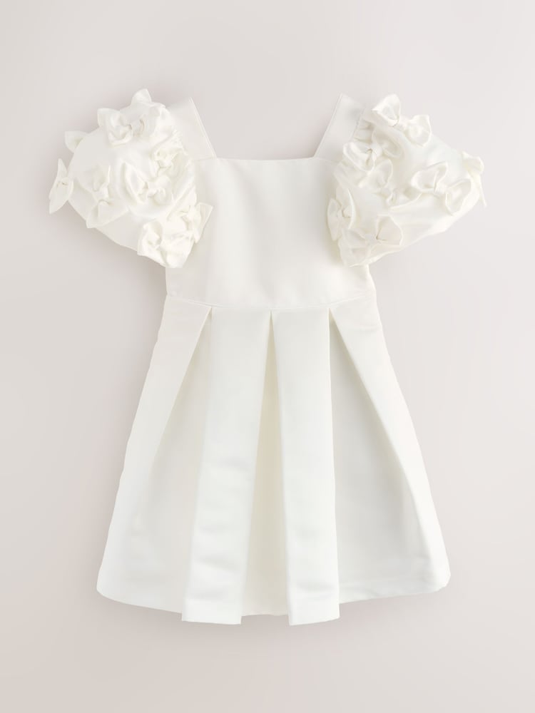 Baby Ted Baker White Dress Sale Buy Baker By Ted Baker Gold/White Bow  Occasion Dress