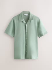 Pink/Blue/Sage Green Short Sleeve Pique Shirts 3 Pack - Image 5 of 9