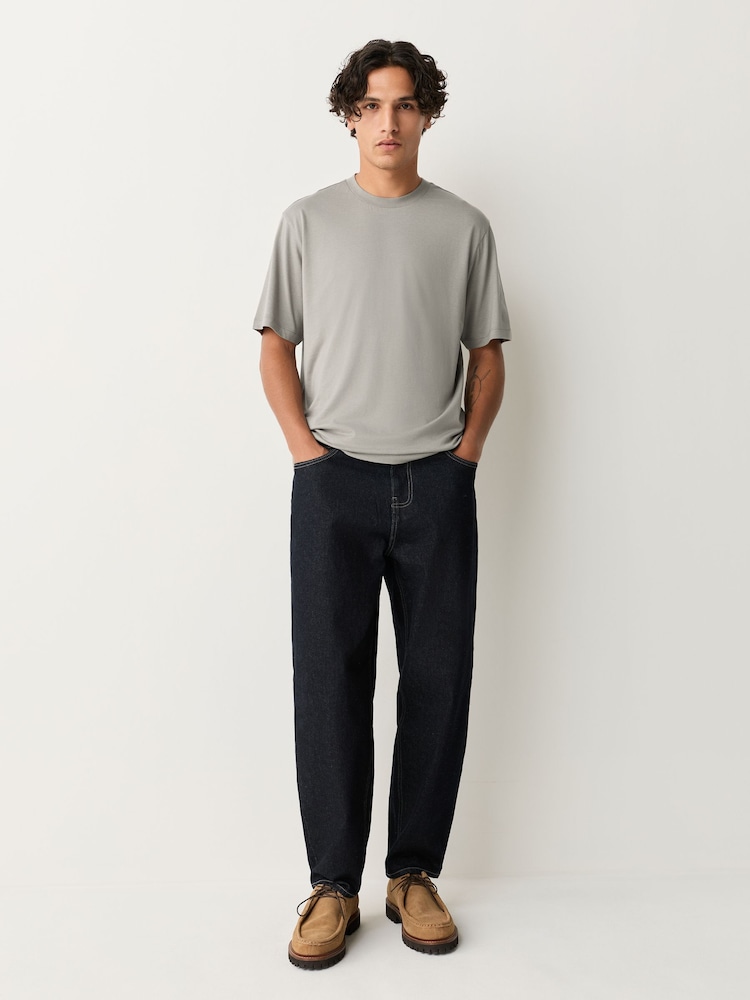 Neutral Modal Cotton Lightweight T-Shirt - Image 2 of 7 Neutral Modal Cotton Lightweight T-Shirt - Image 2 of 7