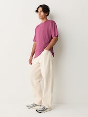 Pink Modal Cotton Lightweight T-Shirt - Image 2 of 7