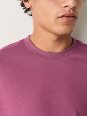 Pink Modal Cotton Lightweight T-Shirt - Image 4 of 7