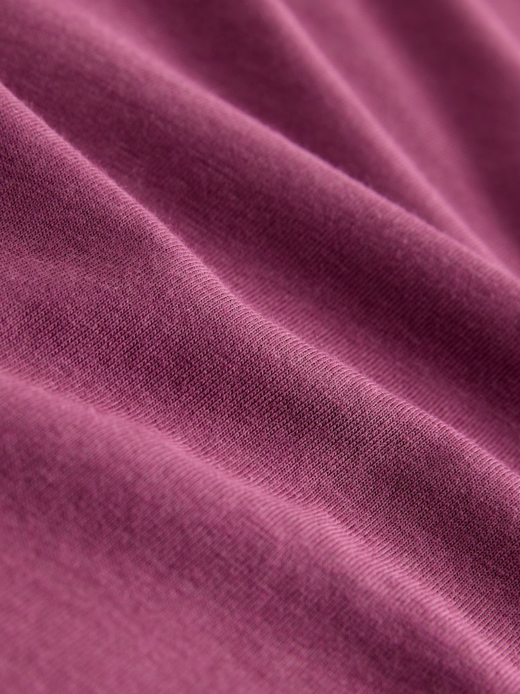 Pink Modal Cotton Lightweight T-Shirt - Image 7 of 7