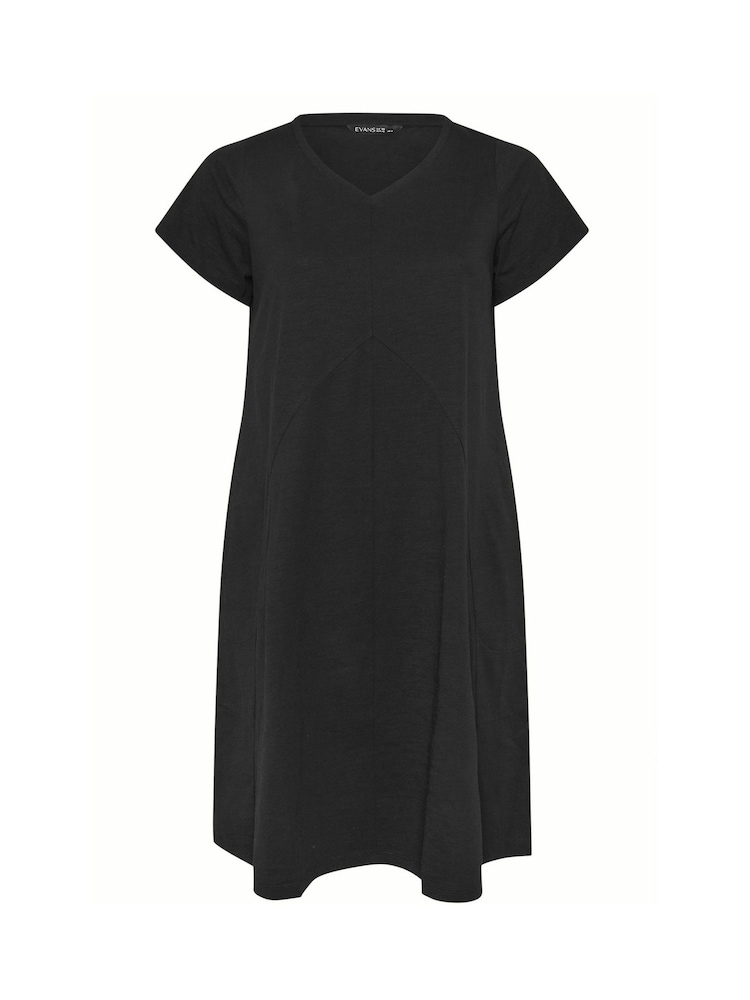 Evans Short Slub Seam 100% Cotton Dress - Image 5 of 5