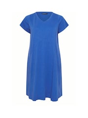 Evans Short Slub Seam 100% Cotton Dress - Image 5 of 5