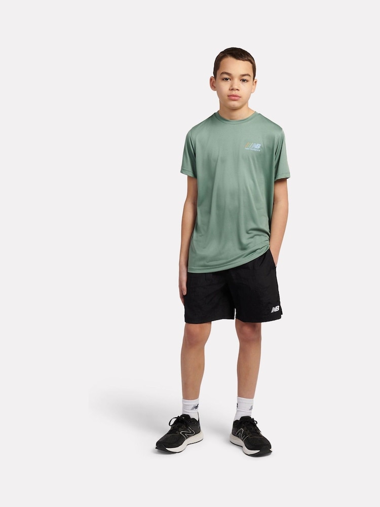 New Balance Green Kids Athletics T-Shirt - Image 2 of 9