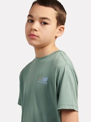 New Balance Green Kids Athletics T-Shirt - Image 4 of 9