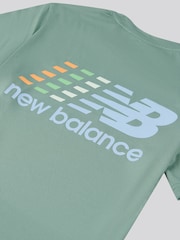 New Balance Green Kids Athletics T-Shirt - Image 9 of 9