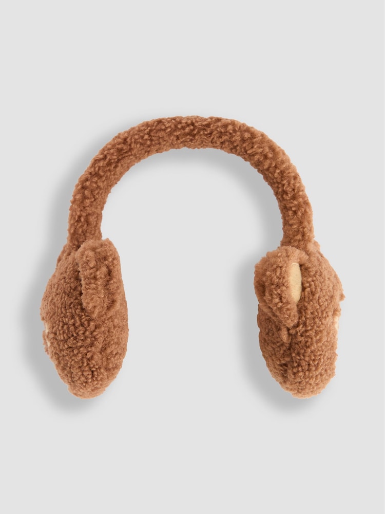 JoJo Maman Bébé Brown Bear Ears Muffs - Image 2 of 3